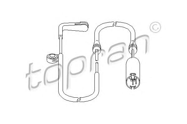 Датчик, износ тормозных колодок TOPRAN