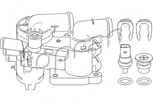 Корпус термостата TOPRAN