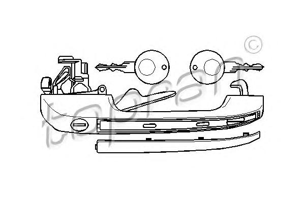 Ручка двери TOPRAN