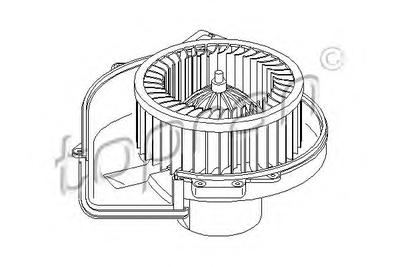 Электродвигатель, вентиляция салона TOPRAN 110740