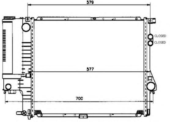 Радиатор, охлаждение двигателя NRF