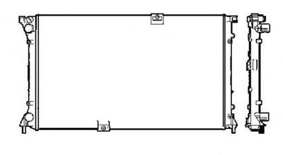 Радиатор, охлаждение двигателя NRF 58330