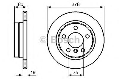 Тормозной диск BOSCH 0986478642