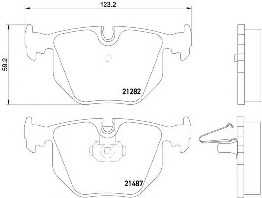 Комплект тормозных колодок, дисковый тормоз TEXTAR