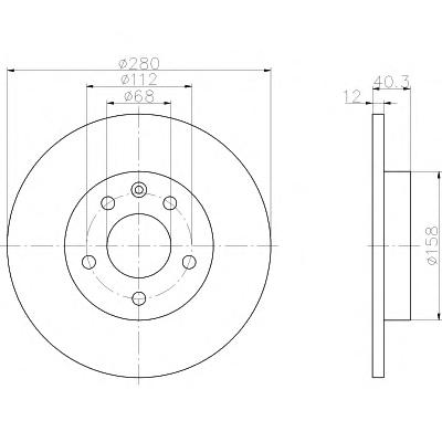 Тормозной диск TEXTAR