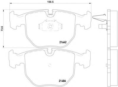 Комплект тормозных колодок, дисковый тормоз TEXTAR 2148619305T4124