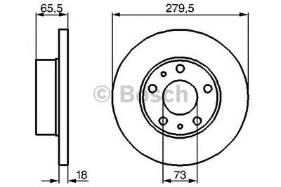 Тормозной диск BOSCH 0986478843