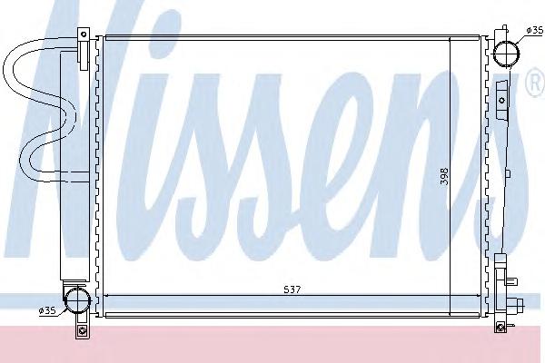 Радиатор, охлаждение двигателя NISSENS