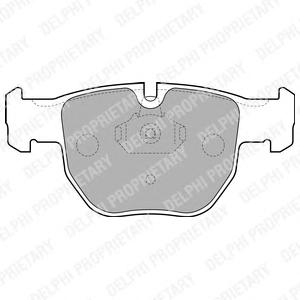 Комплект тормозных колодок, дисковый тормоз DELPHI