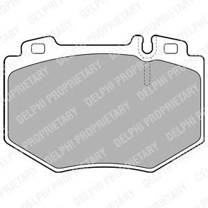 Комплект тормозных колодок, дисковый тормоз DELPHI LP1851