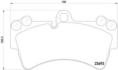 Комплект тормозных колодок, дисковый тормоз TEXTAR 2369316704
