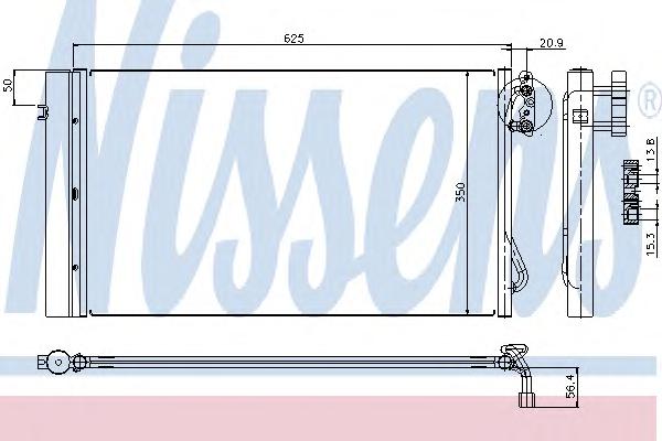 Конденсатор, кондиционер NISSENS