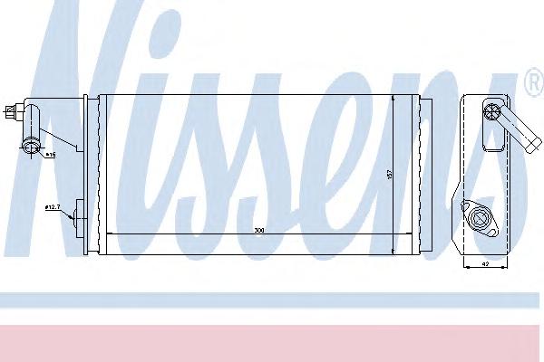 Теплообменник, отопление салона NISSENS