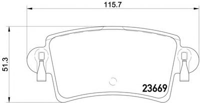 Комплект тормозных колодок, дисковый тормоз TEXTAR 2366916814
