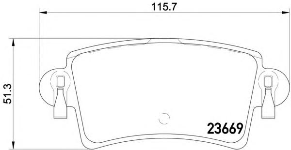Комплект тормозных колодок, дисковый тормоз TEXTAR