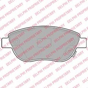 Комплект тормозных колодок, дисковый тормоз DELPHI