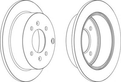 Тормозной диск FERODO DDF1448