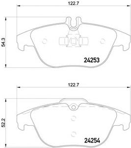 Комплект тормозных колодок, дисковый тормоз TEXTAR 2425317905
