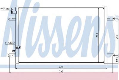 Конденсатор, кондиционер NISSENS 94854