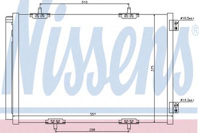 Конденсатор, кондиционер NISSENS 940055