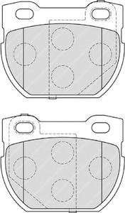 Комплект тормозных колодок, дисковый тормоз FERODO FDB1994