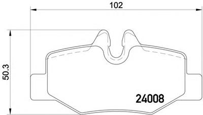 Комплект тормозных колодок, дисковый тормоз TEXTAR 2400817714
