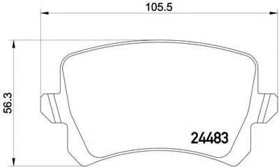 Комплект тормозных колодок, дисковый тормоз TEXTAR 2448317214