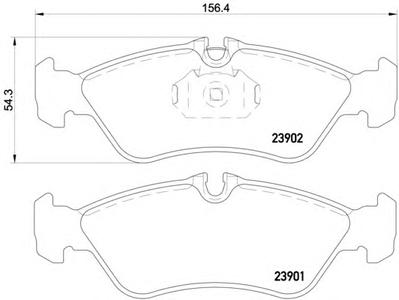 Комплект тормозных колодок, дисковый тормоз TEXTAR 2390118815