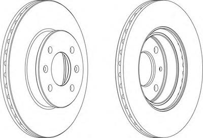 Тормозной диск FERODO DDF1636