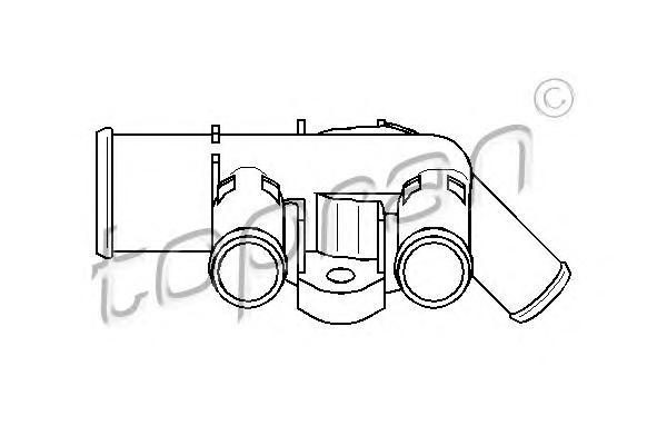 Фланец охлаждающей жидкости TOPRAN