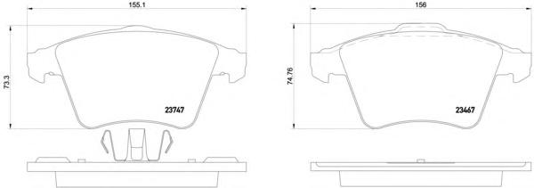 Комплект тормозных колодок, дисковый тормоз TEXTAR