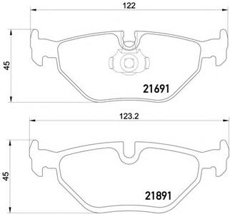 Комплект тормозных колодок, дисковый тормоз TEXTAR 2169117305