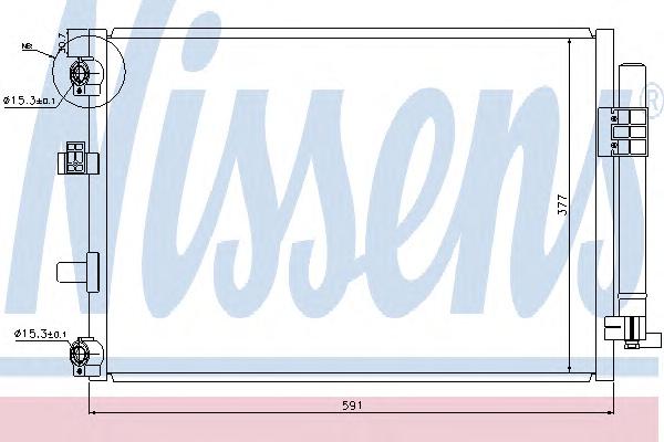 Конденсатор, кондиционер NISSENS