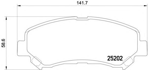 Комплект тормозных колодок, дисковый тормоз TEXTAR