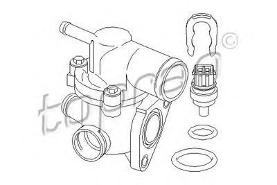 Термостат, охлаждающая жидкость TOPRAN 112333