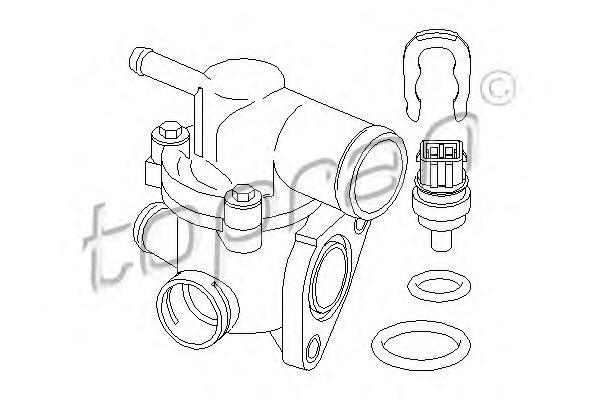 Термостат, охлаждающая жидкость TOPRAN