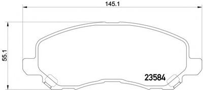 Комплект тормозных колодок, дисковый тормоз TEXTAR 2358416014T4361