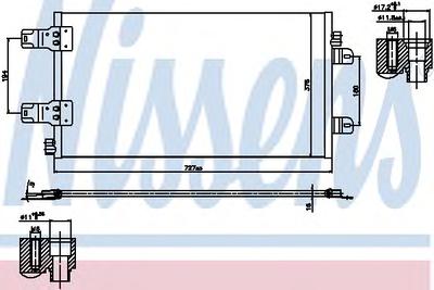 Конденсатор, кондиционер NISSENS 940186