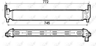 Радиатор, охлаждение двигателя NRF 53126