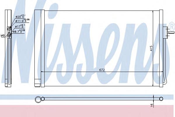 Конденсатор, кондиционер NISSENS