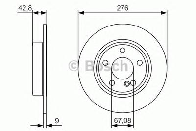 Тормозной диск BOSCH 0986479A03