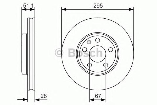 Тормозной диск BOSCH