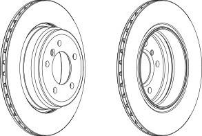 Тормозной диск FERODO DDF1244C1