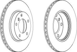 Тормозной диск FERODO DDF258C