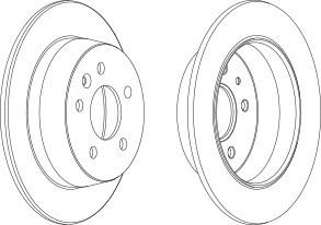 Тормозной диск FERODO DDF861C