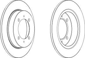 Тормозной диск FERODO DDF886C