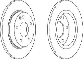Тормозной диск FERODO DDF1034C