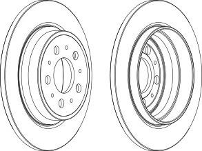 Тормозной диск FERODO DDF1079C