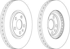 Тормозной диск FERODO DDF1165C