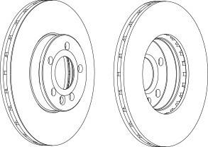 Тормозной диск FERODO DDF1559C